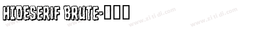 HIDESerif Brute字体转换